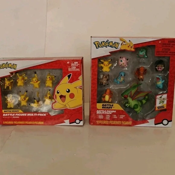 Pokémon Battle Ready Figure Lot of 2 Multi-Packs Jazwares 24 Figures New Sealed